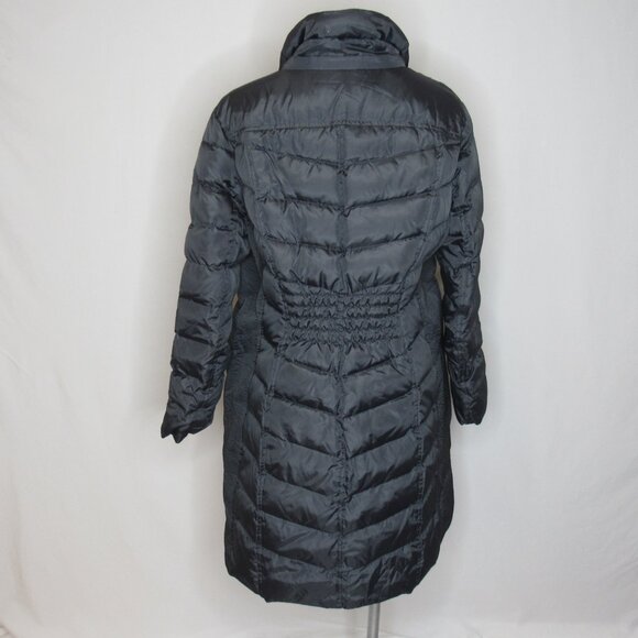Michael Kors Dark Gray Long Goose Down Puffer Parka Winter Coat Women's Plus 0X - Picture 3 of 9